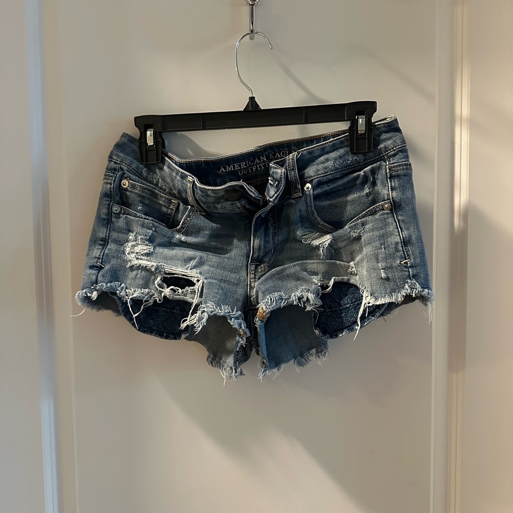 American Eagle Distressed Denim Shorts